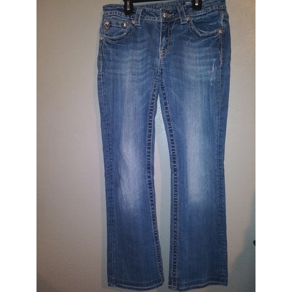 Miss Me Rhinestone Denim Jeans Boot Cut